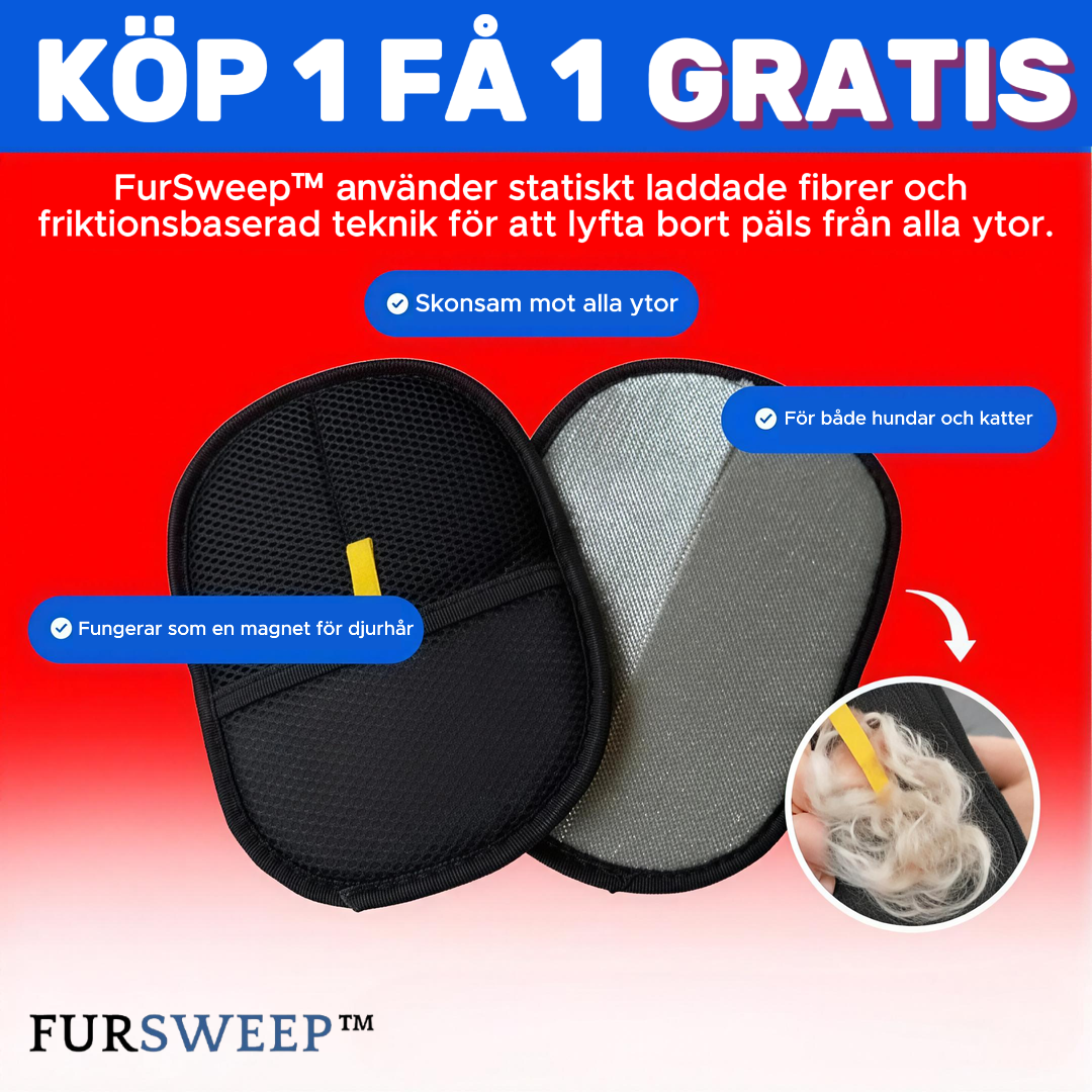 FurSweep™ – Ta bort djurhår på sekunder utan kladd eller rollers